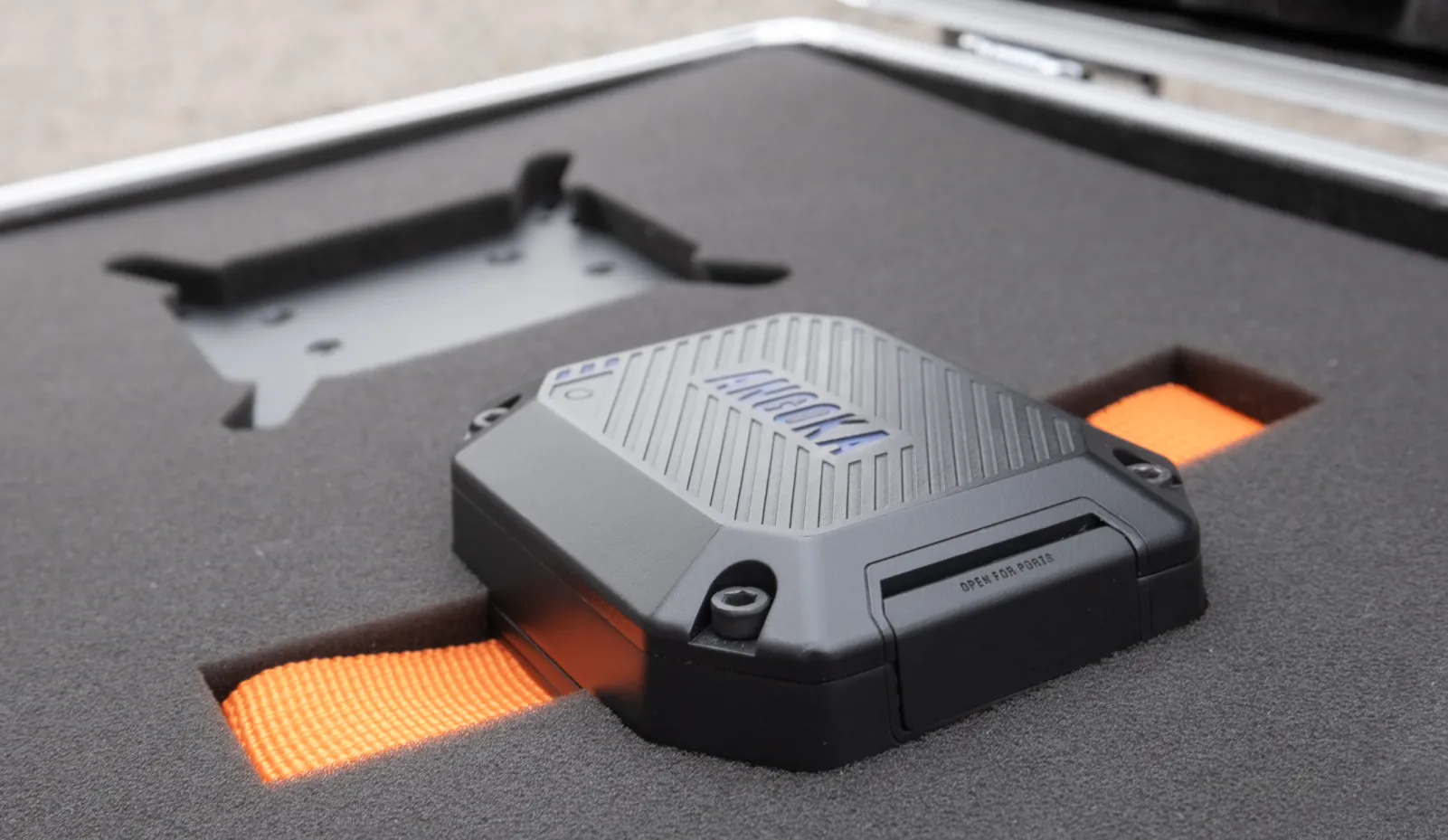 A prototype of Angoka's Ranger product in a flight case.