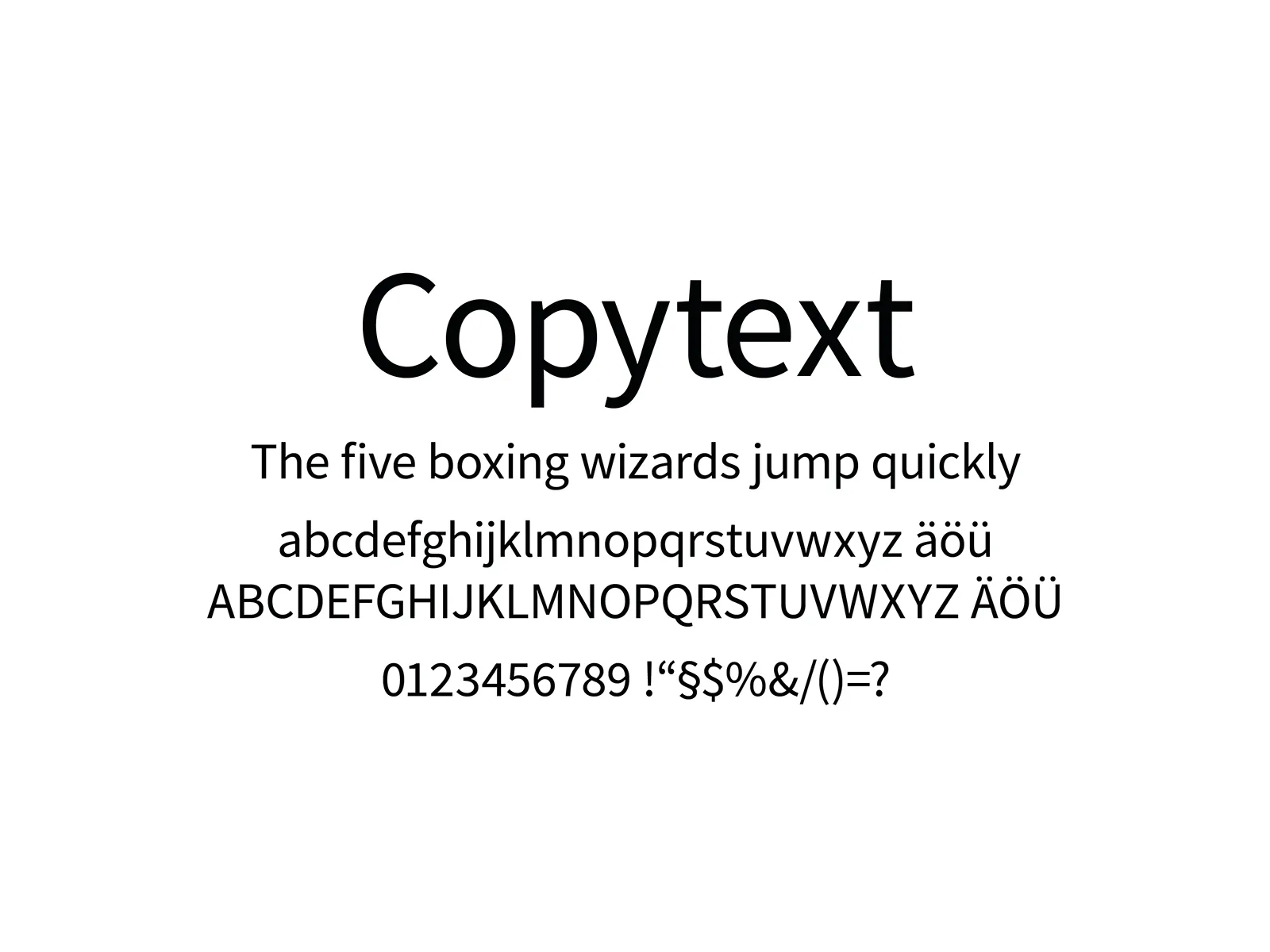 MH GRAFIKDESIGN | Copytext Schrift