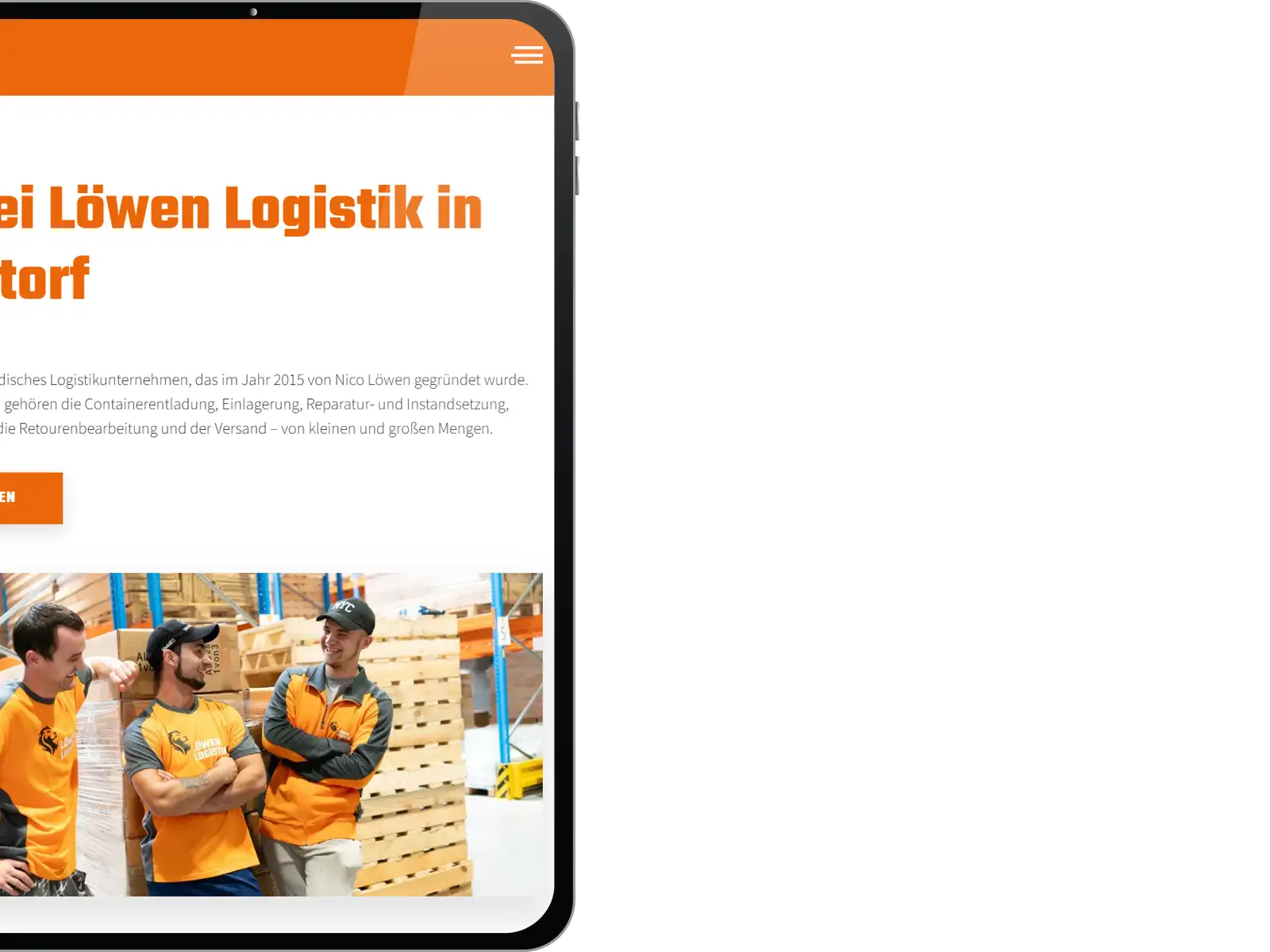 MH GRAFIKDESIGN | Webdesign Website Tablet