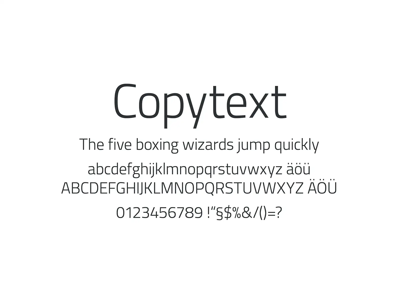 MH GRAFIKDESIGN | Copytext Schrift