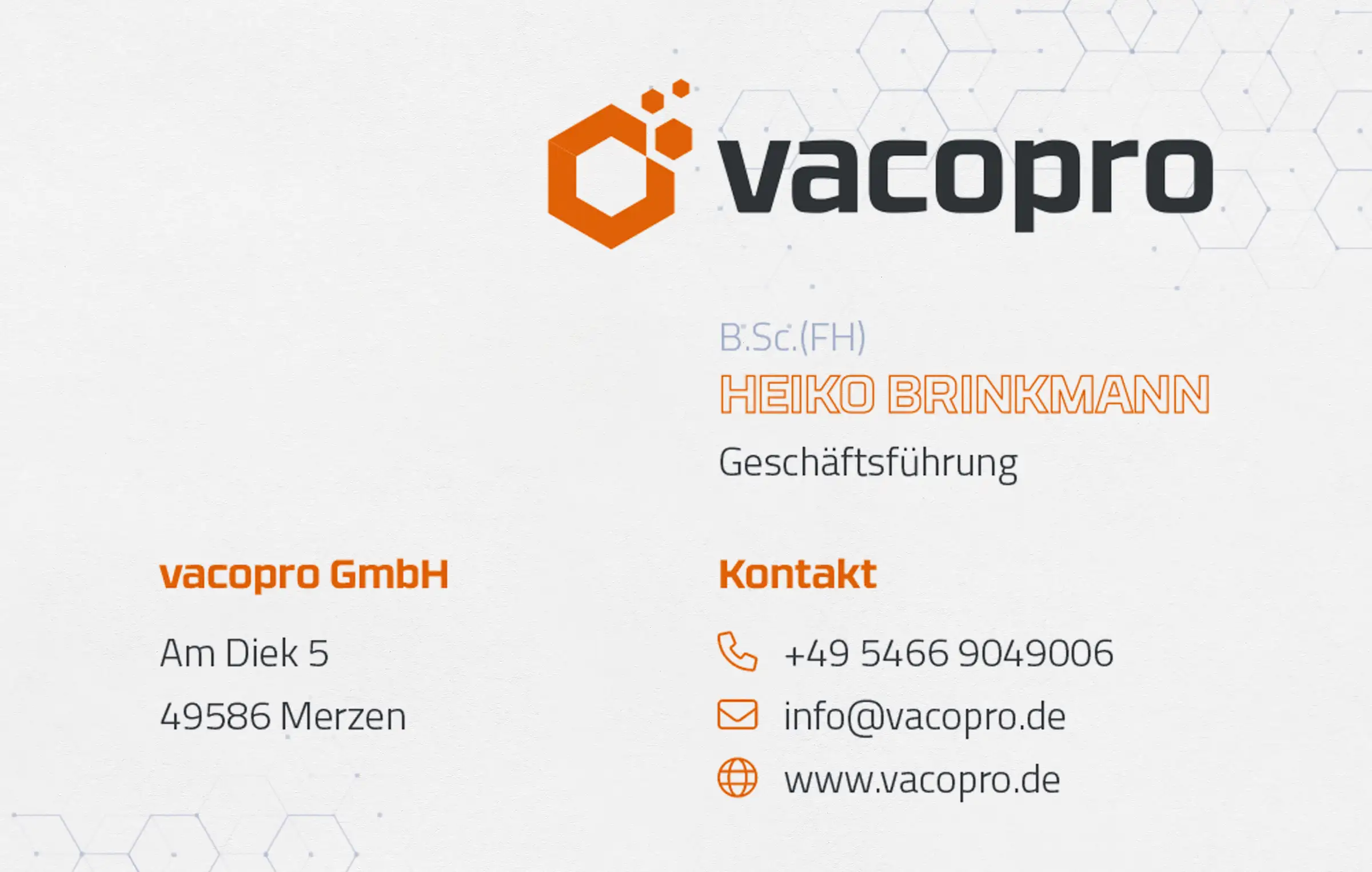 MH GRAFIKDESIGN | Branding Visitenkarte Vorderseite