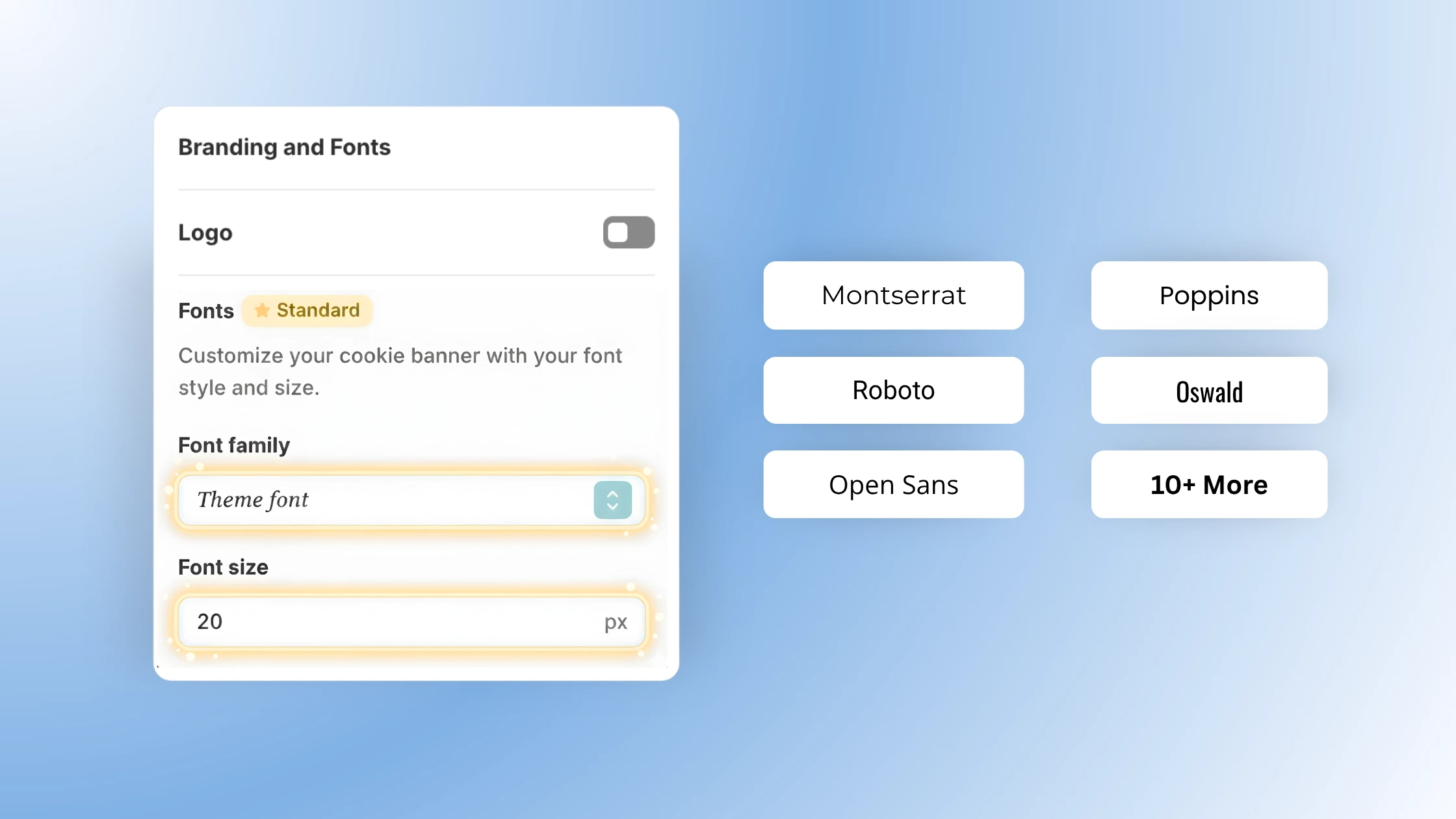 Choose Your Cookie Banner Font