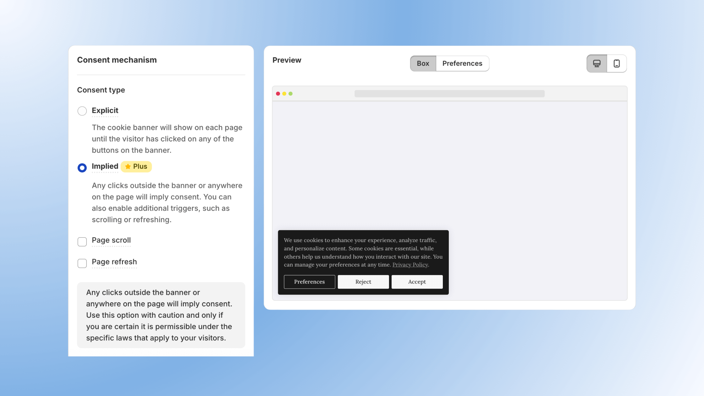 Implied Consent by Consentmo app preview
