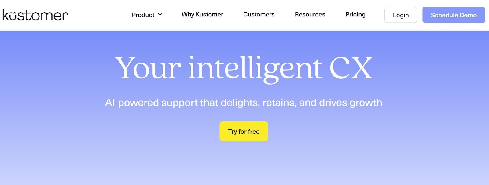 Kustomer promo image.