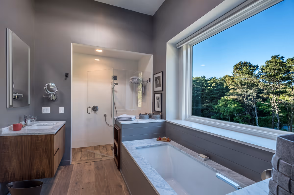 Cape Cod Modern Hillside Home