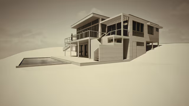 Architect Stephen Magliocco's Truro summer retreat rendering