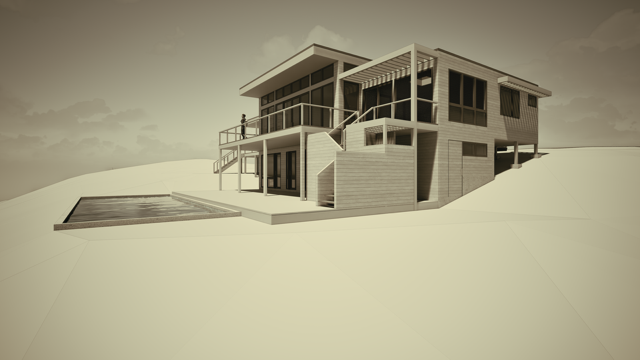 Architect Stephen Magliocco's Truro summer retreat rendering