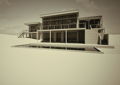 Truro summer retreat mockup by architect Stephen Magliocco