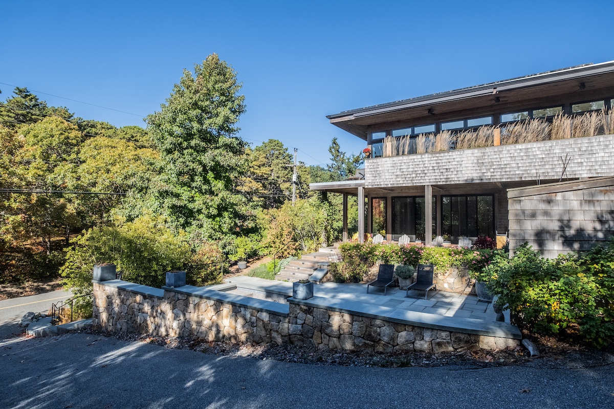 Cape Cod Modern Hillside Home