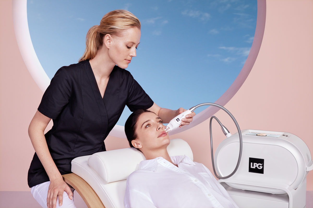 Clean, professional medical spa treatment room with neutral tones at SouthBay Endermologie in Manhattan Beach