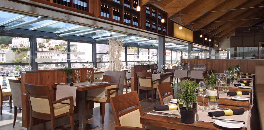 Boat House restaurant interior design, Jersey