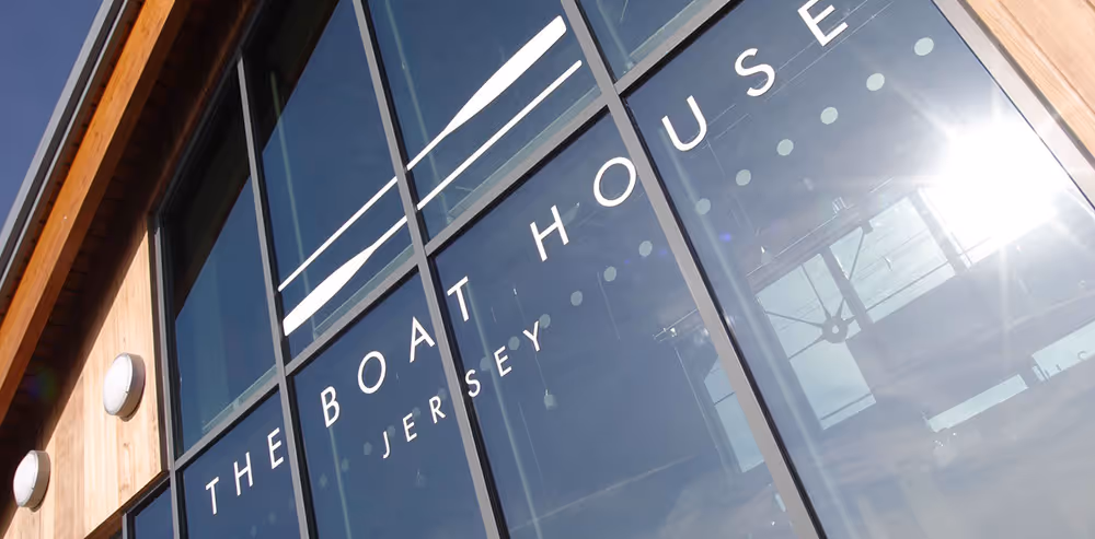 Boat House restaurant interior design, Jersey, exterior