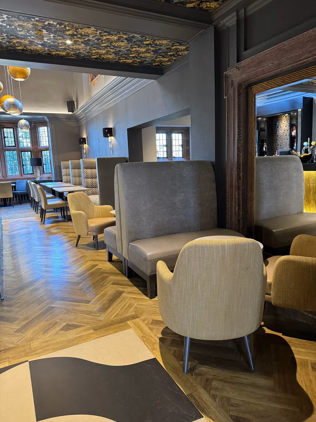 Hotel refurbishment, interior design, Cumbria, restaurant