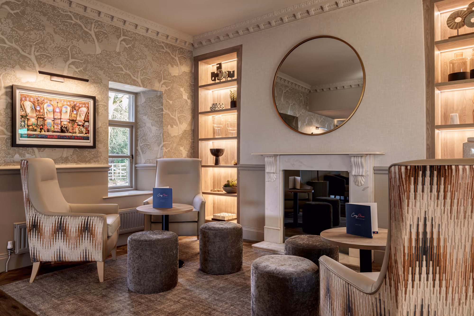 Interior design, Craig Manor Hotel, bar area