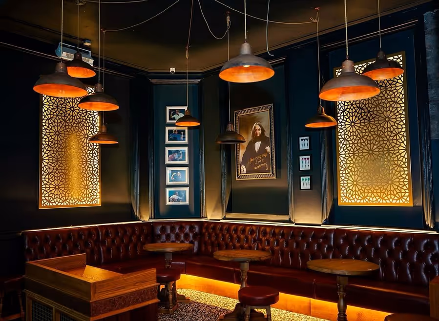 Interior Design of Hot Shots Liverpool - bar area