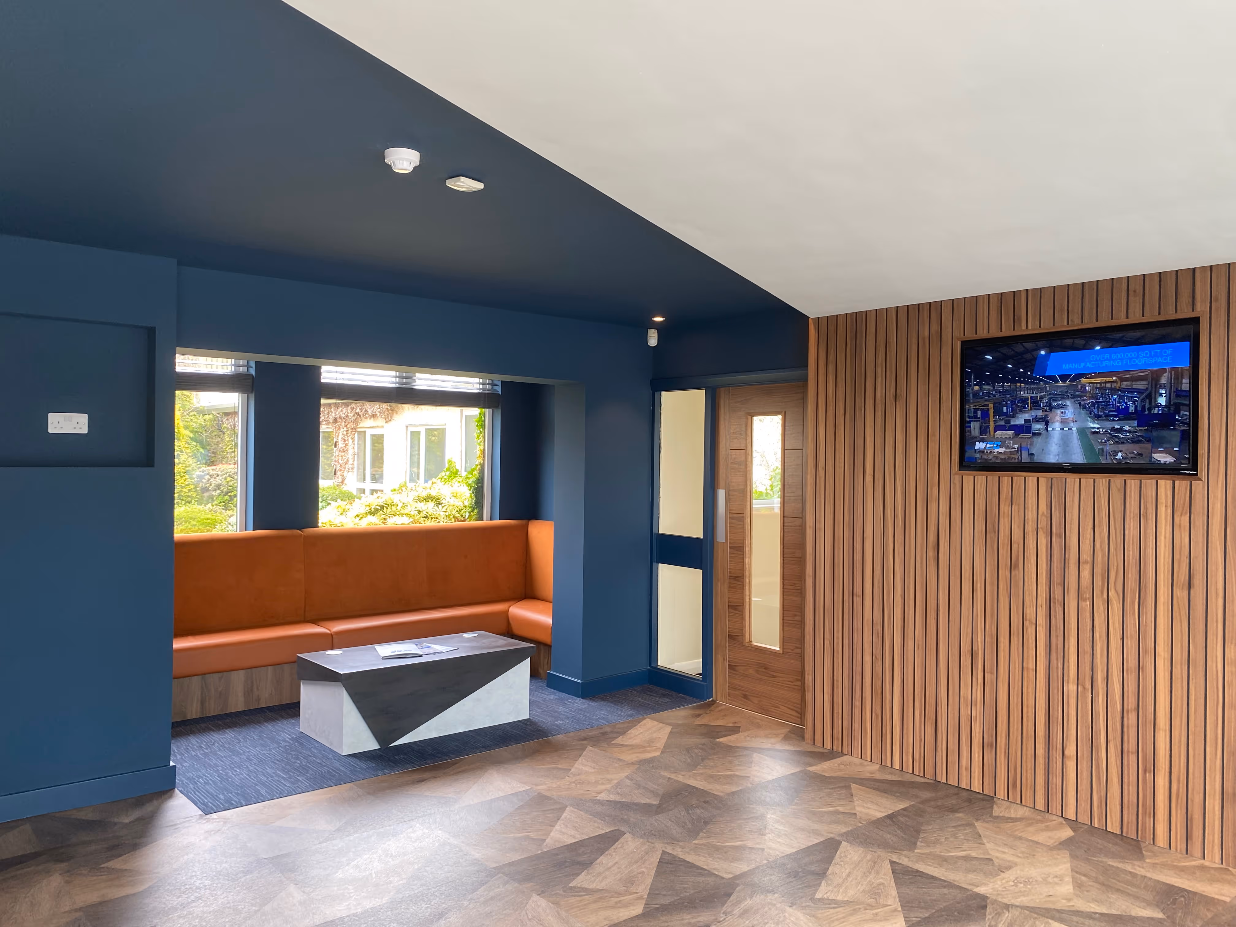 WEC Group reception area interior design Darwen Lancashire