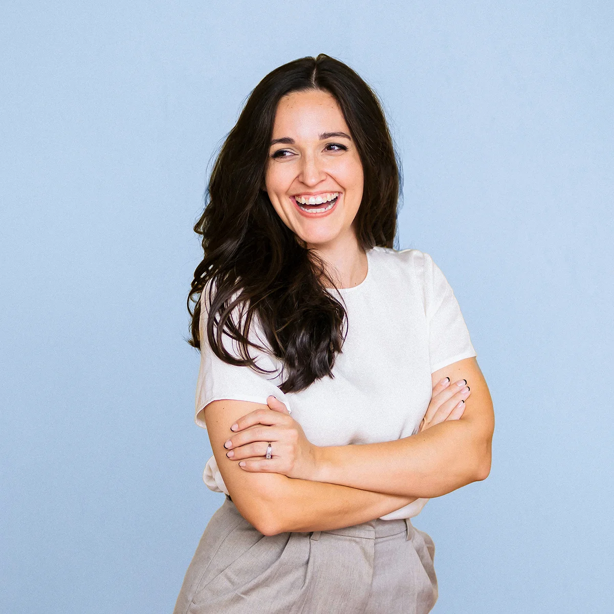 Memphis web design strategist Emma Hubanks smiling confidently, representing the professional guidance offered by Luma Liz studio.