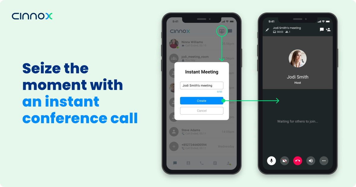 Conference call with CINNOX