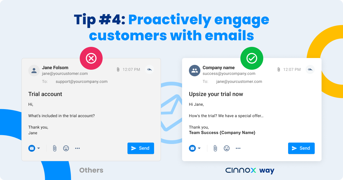 Proactively Engage Customer with Emails