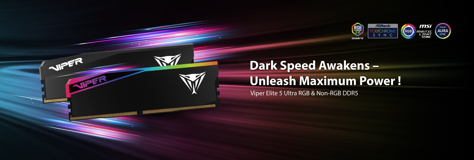 Viper Elite 5 Ultra RGB & Non-RGB DDR5 Performance DRAM