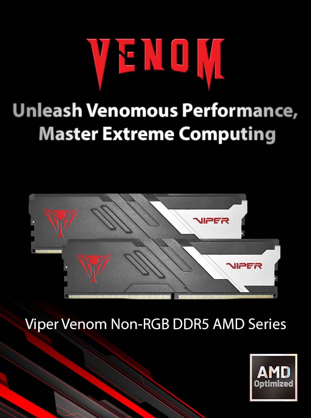 Viper Venom Non-RGB DDR5 AMD Series