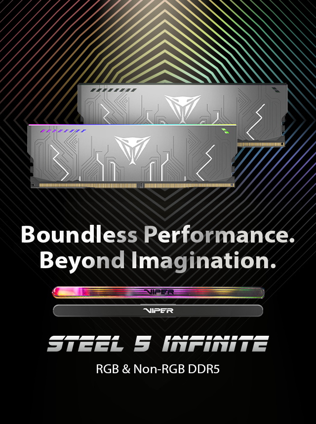 Viper Steel 5 Infinite RGB Non-RGB DDR5