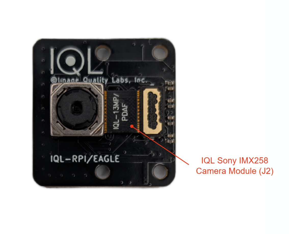 Sony IMX258 13MP PDAF Raspberry Pi Camera labeled view