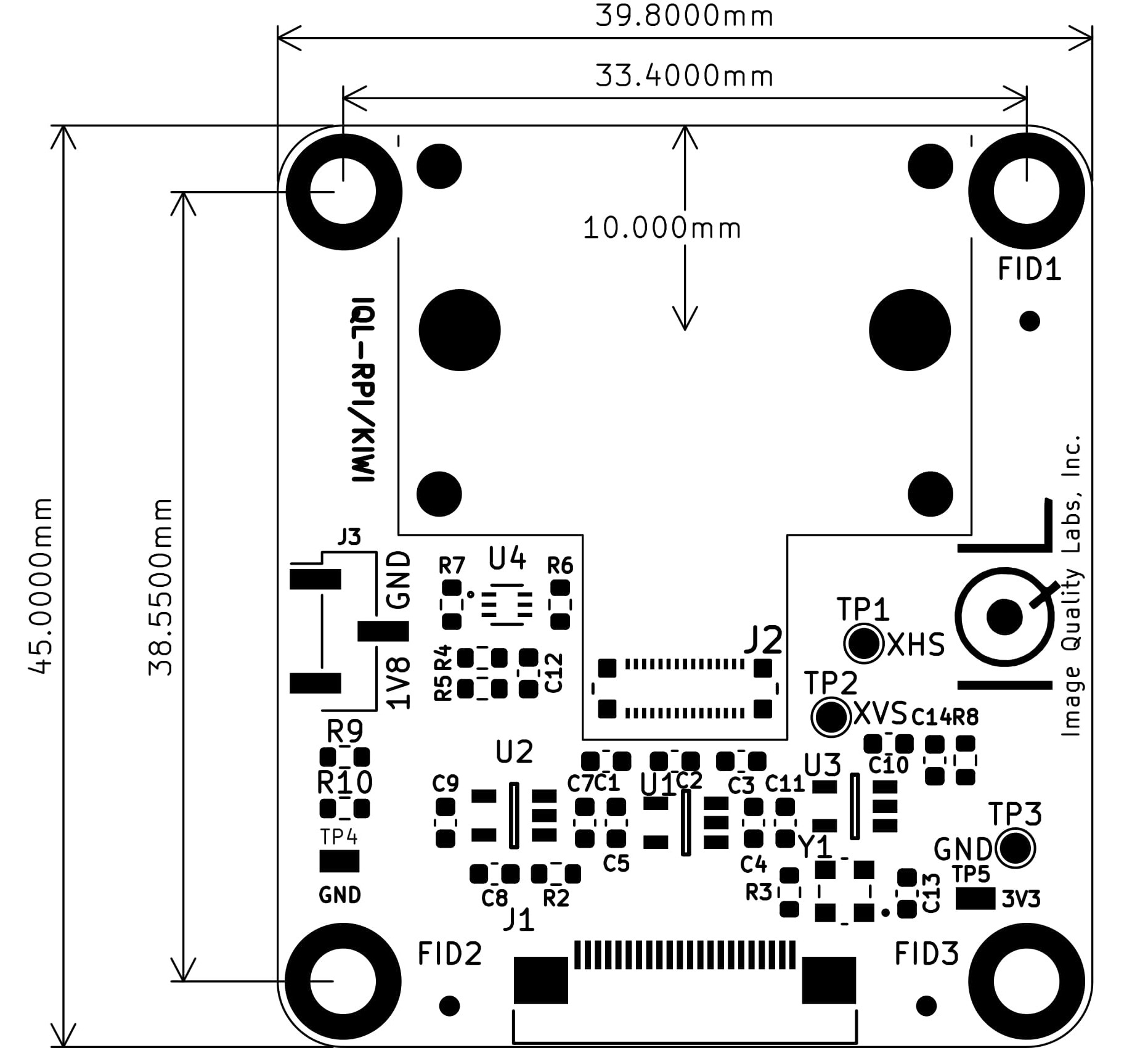 Sony STARVIS 2 IMX678 8MP FF Raspberry Pi Camera mechanical drawing and pinout