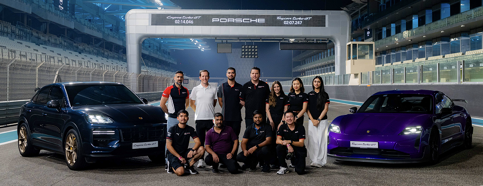 Porsche Centre Abu Dhabi Two Official National Lap Record
