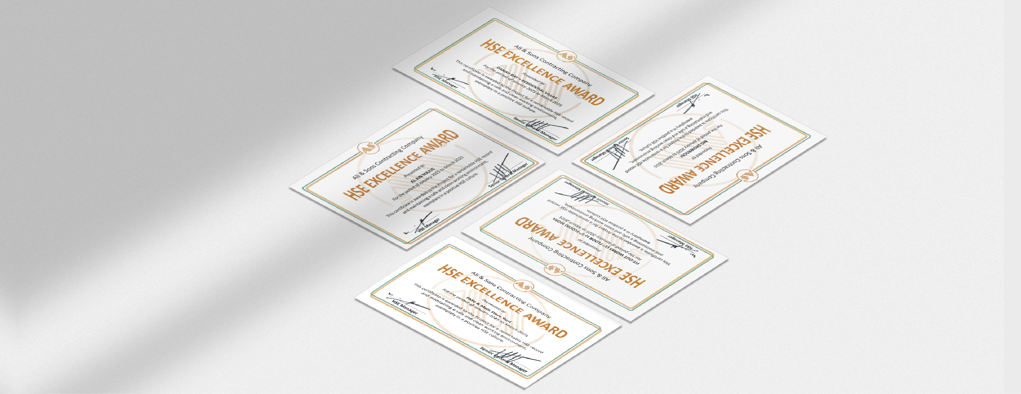 شركة ASC تكرّم مشاريع الربع الأول بجائزة التميّز في الصحة والسلامة المهنية