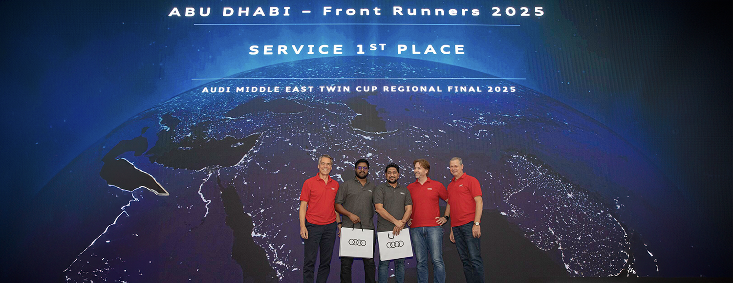 احتفال بفوز جديد مميز لفريق خدمة Audi