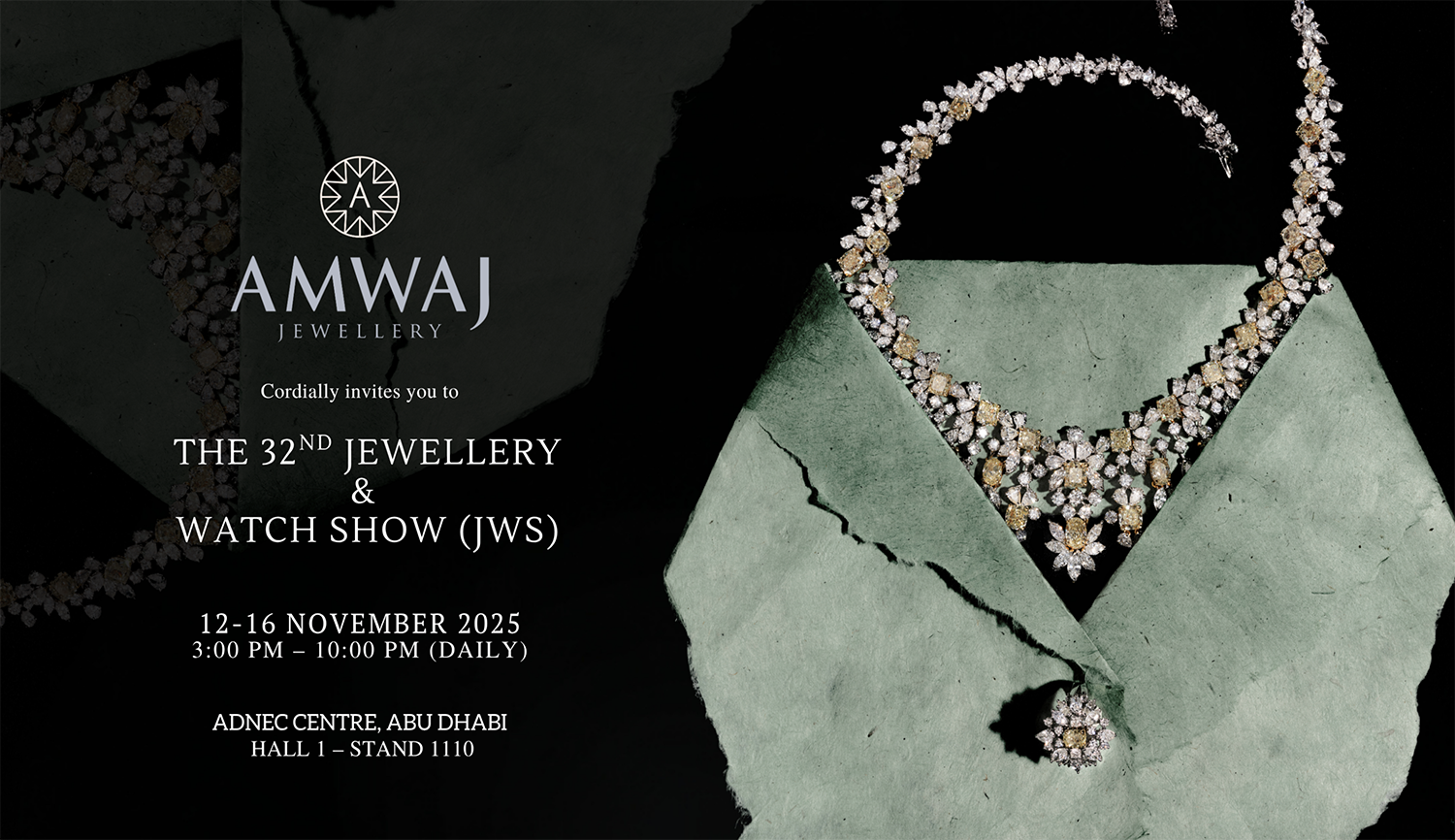 مجوهرات أمواج تدعوكم لحضور معرض المجوهرات والساعات في نسخته الـ32