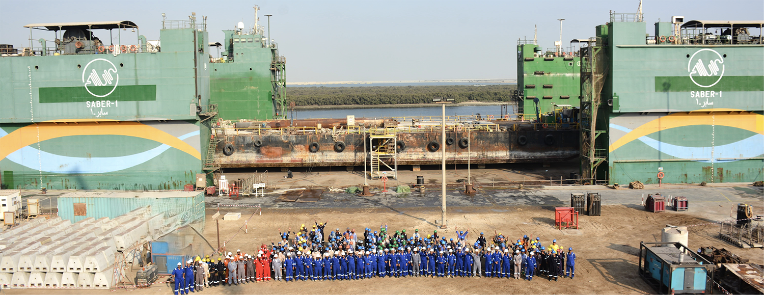 مصنع علي وأولاده للهندسة البحرية يطلق عمليات الحوض العائم "Saber-1"