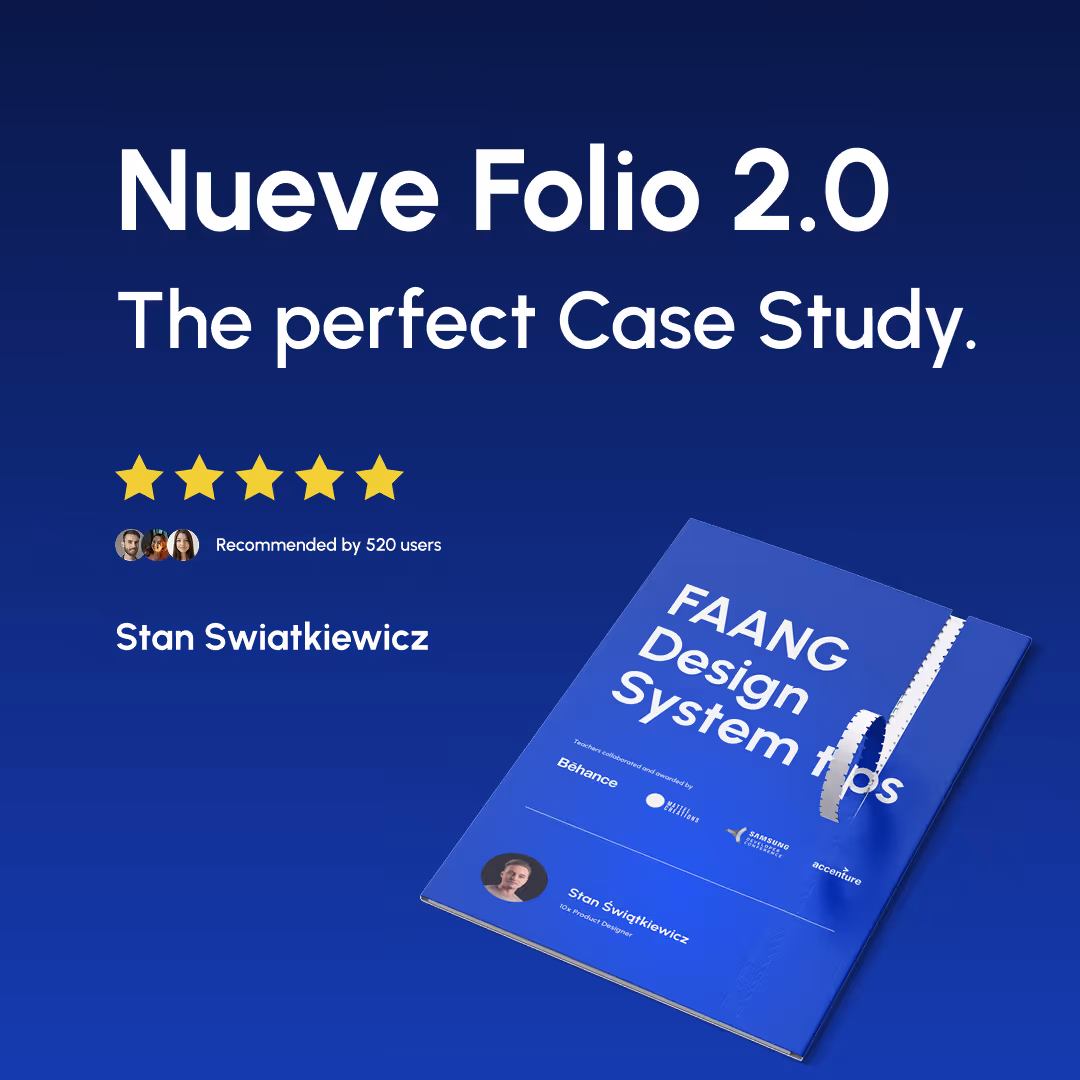 Nueve Folio UX course shown as package.