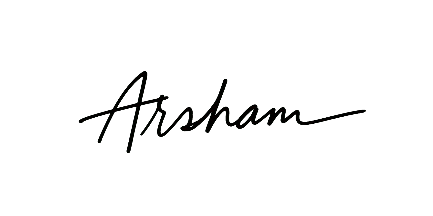 Arsham Ghahramani's handwritten signature
