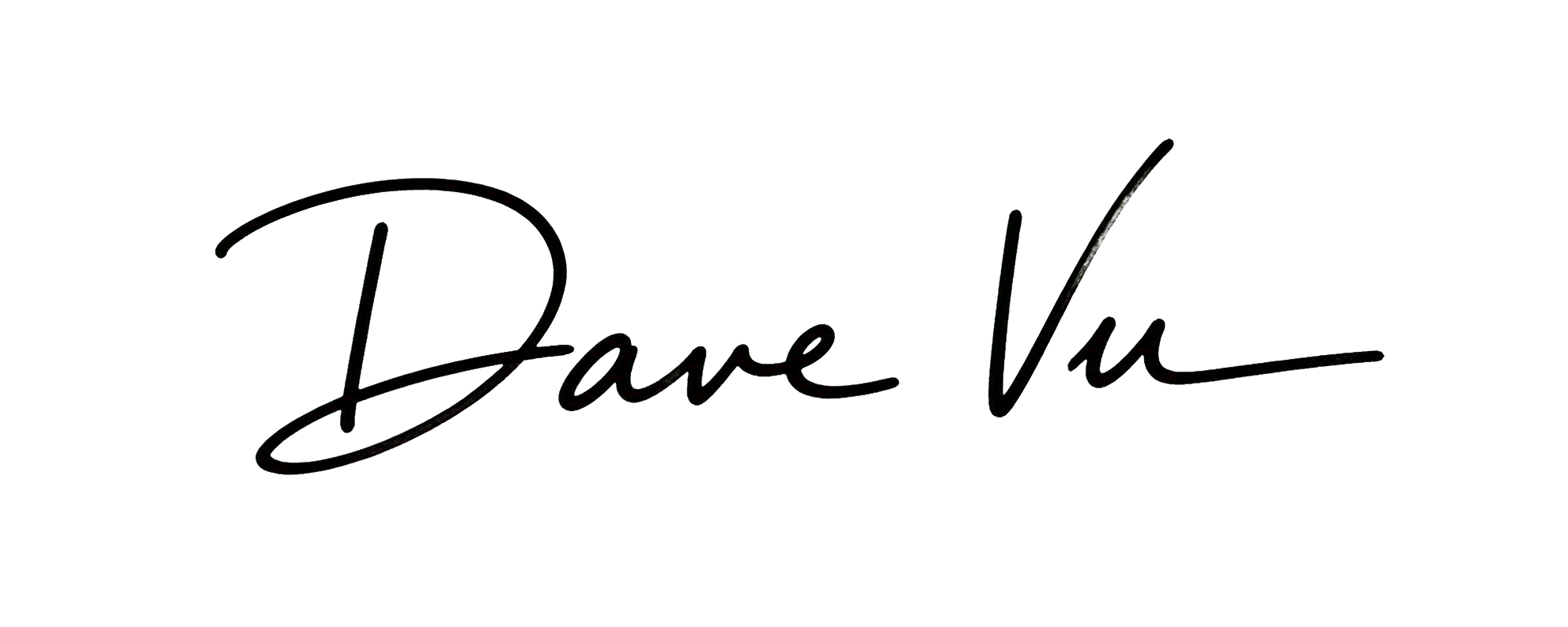Dave Vu's handwritten signature