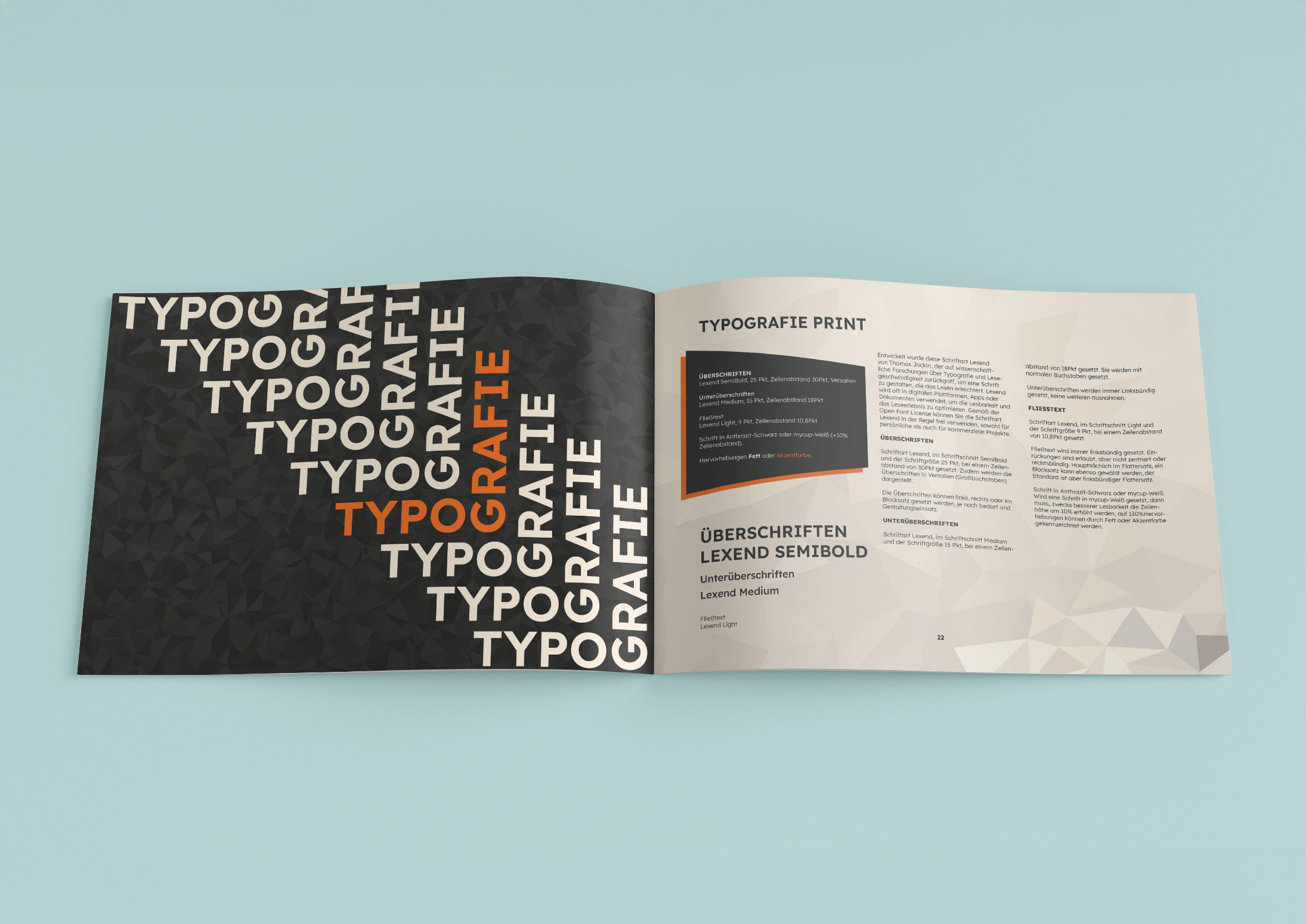 Branding: Designmanual Typografie Print