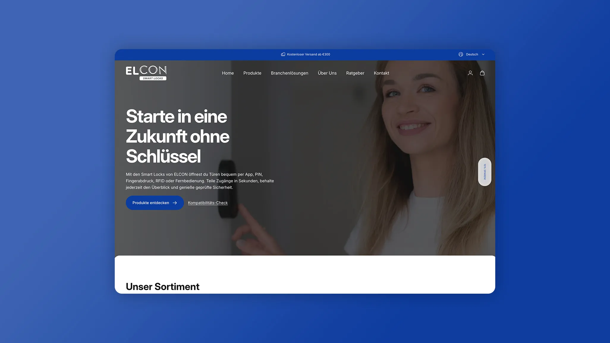 ELCON Smart Locks | Webdesign Referenz