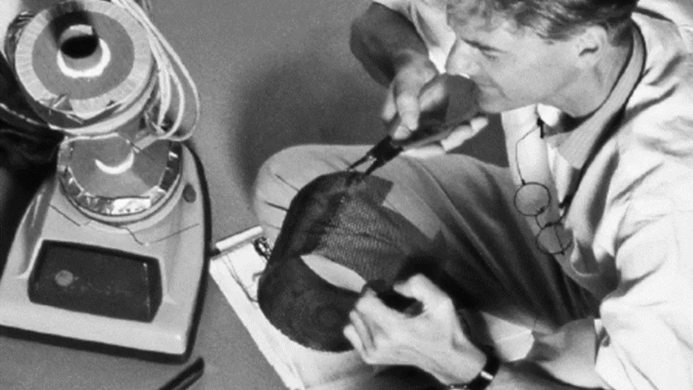 James Dyson with clogged filter