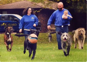 Dog Guard dealer with dogs