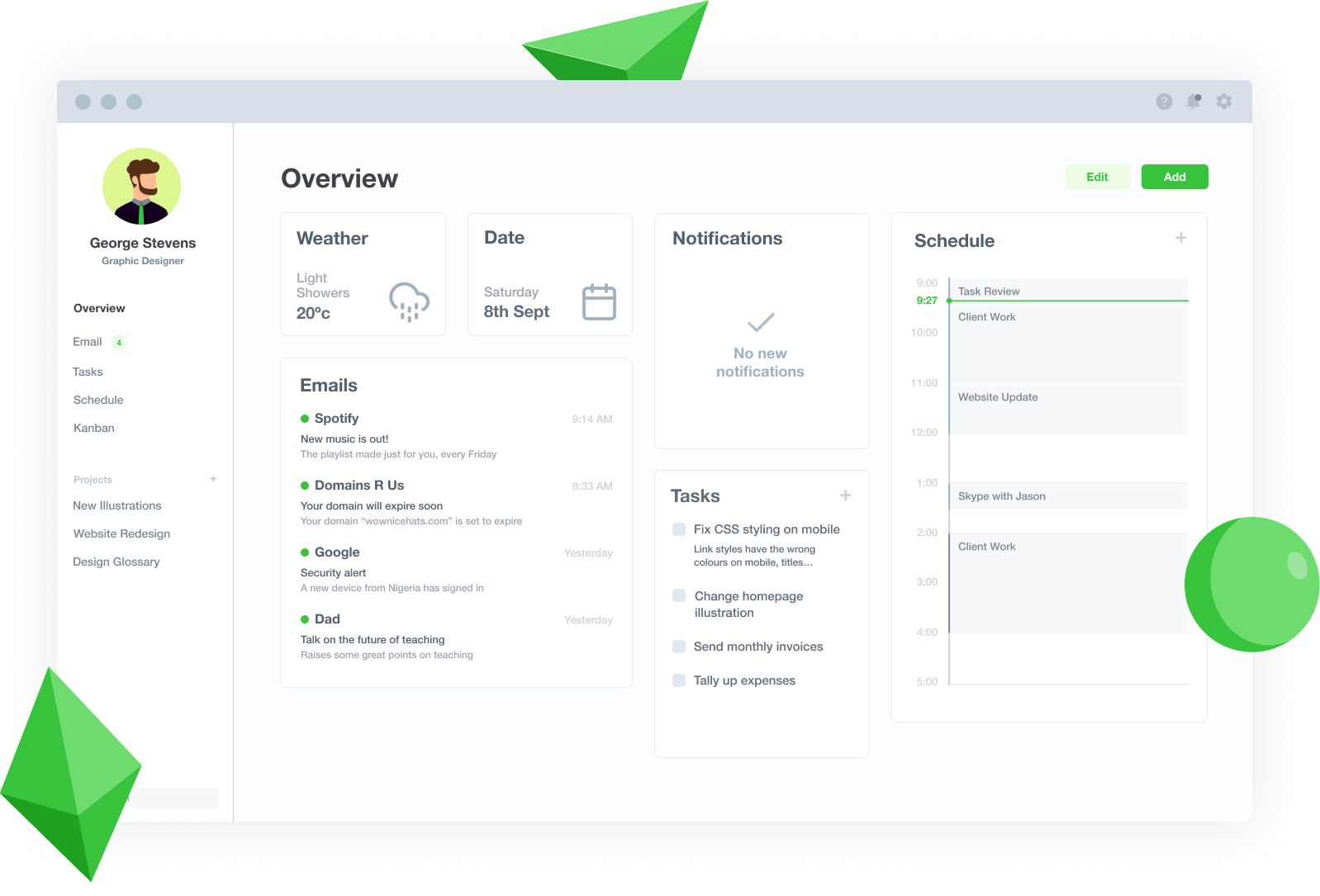 Desktop and Mobile illustration
