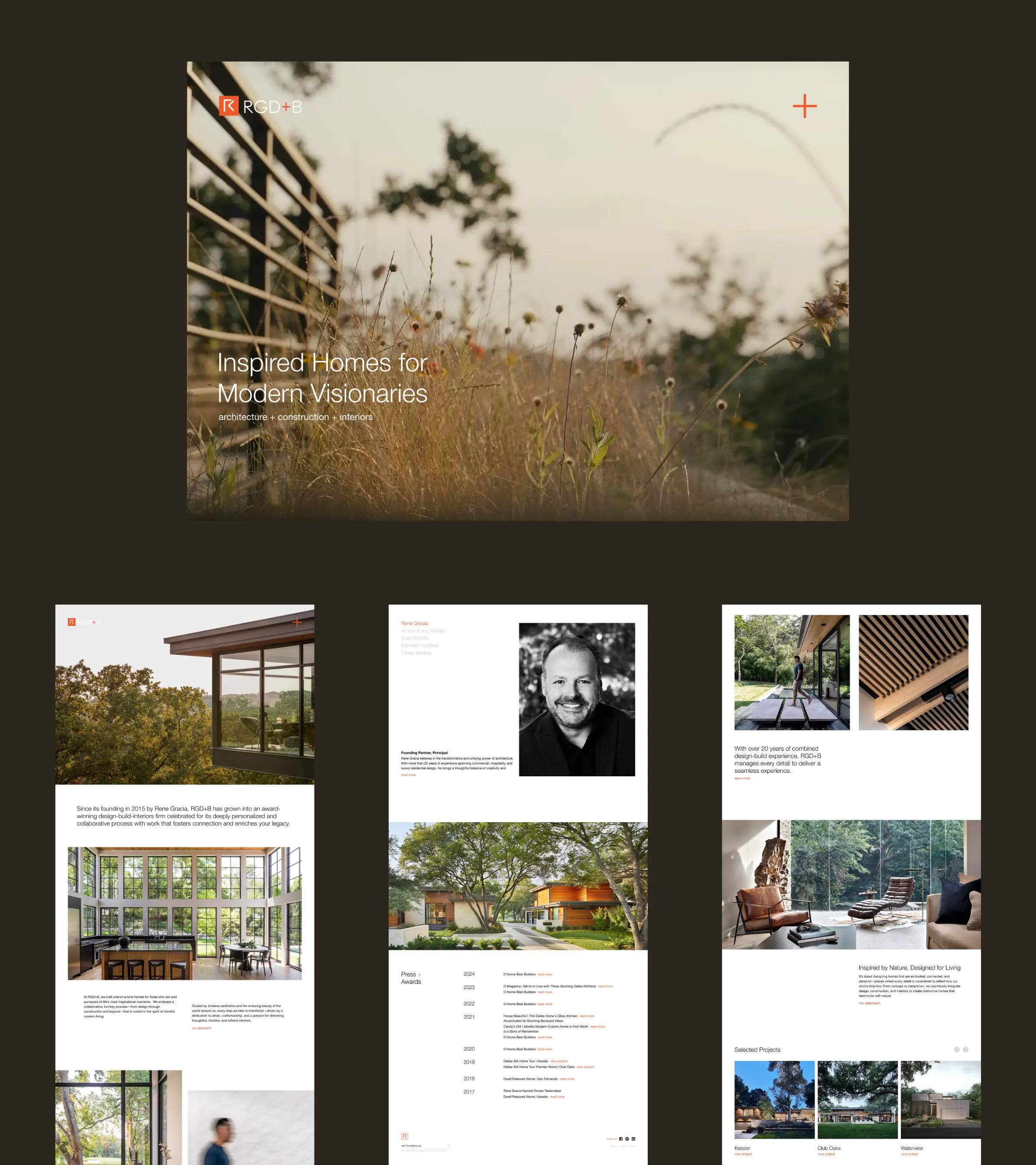 dallas website design and development mockups