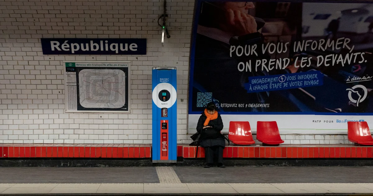 Estação de metrô em Paris
