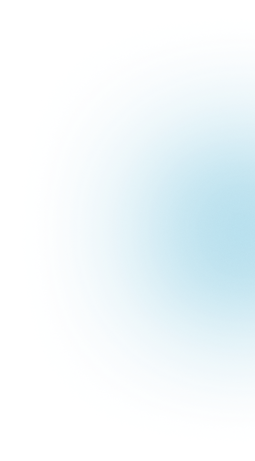Blurred blue gradient with a glowing edge on a rounded corner background.