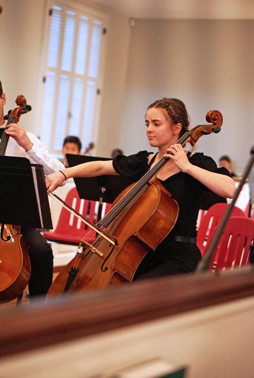 Girl playing cello