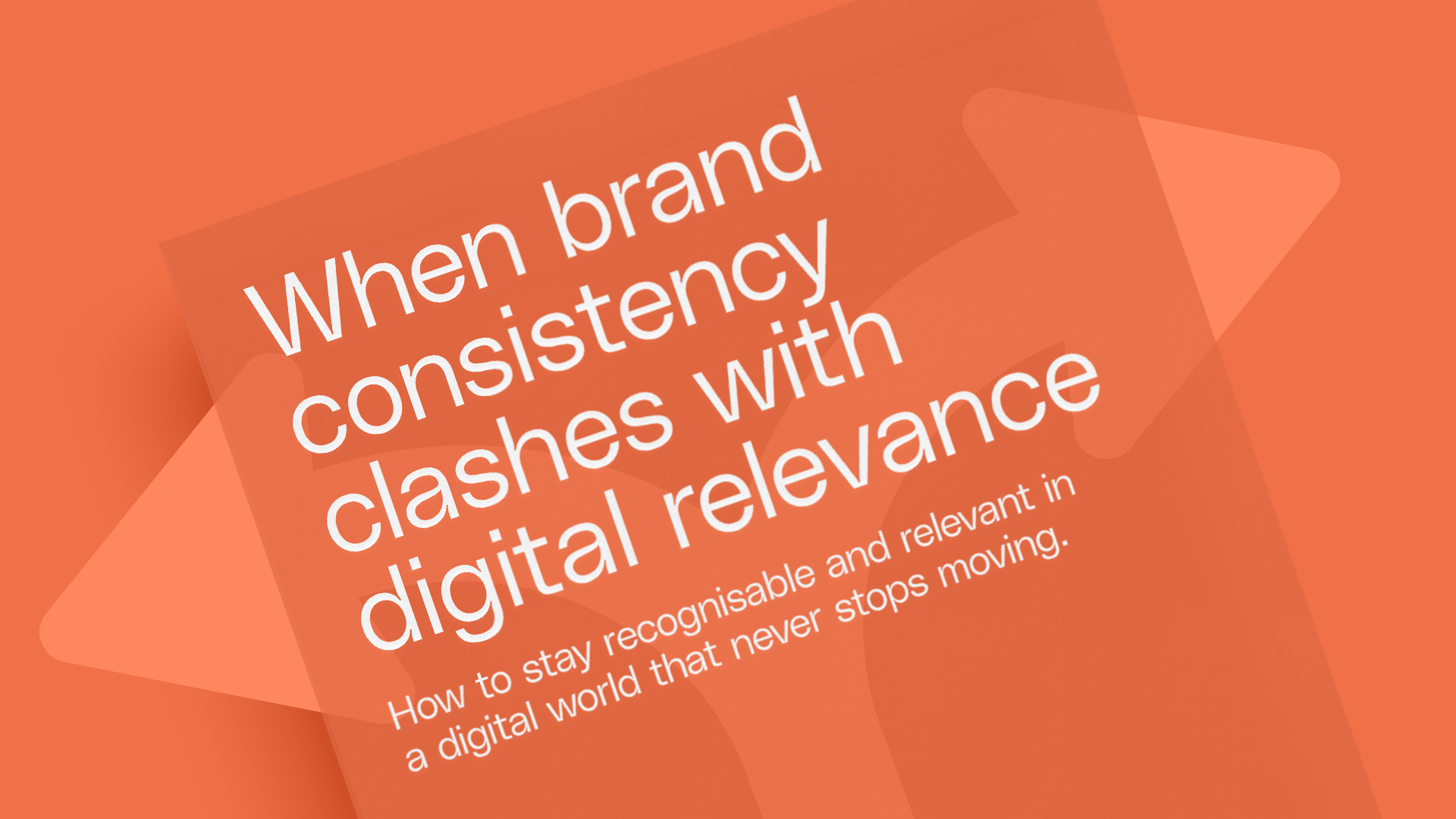 When brand consistency clashes with digital relevance