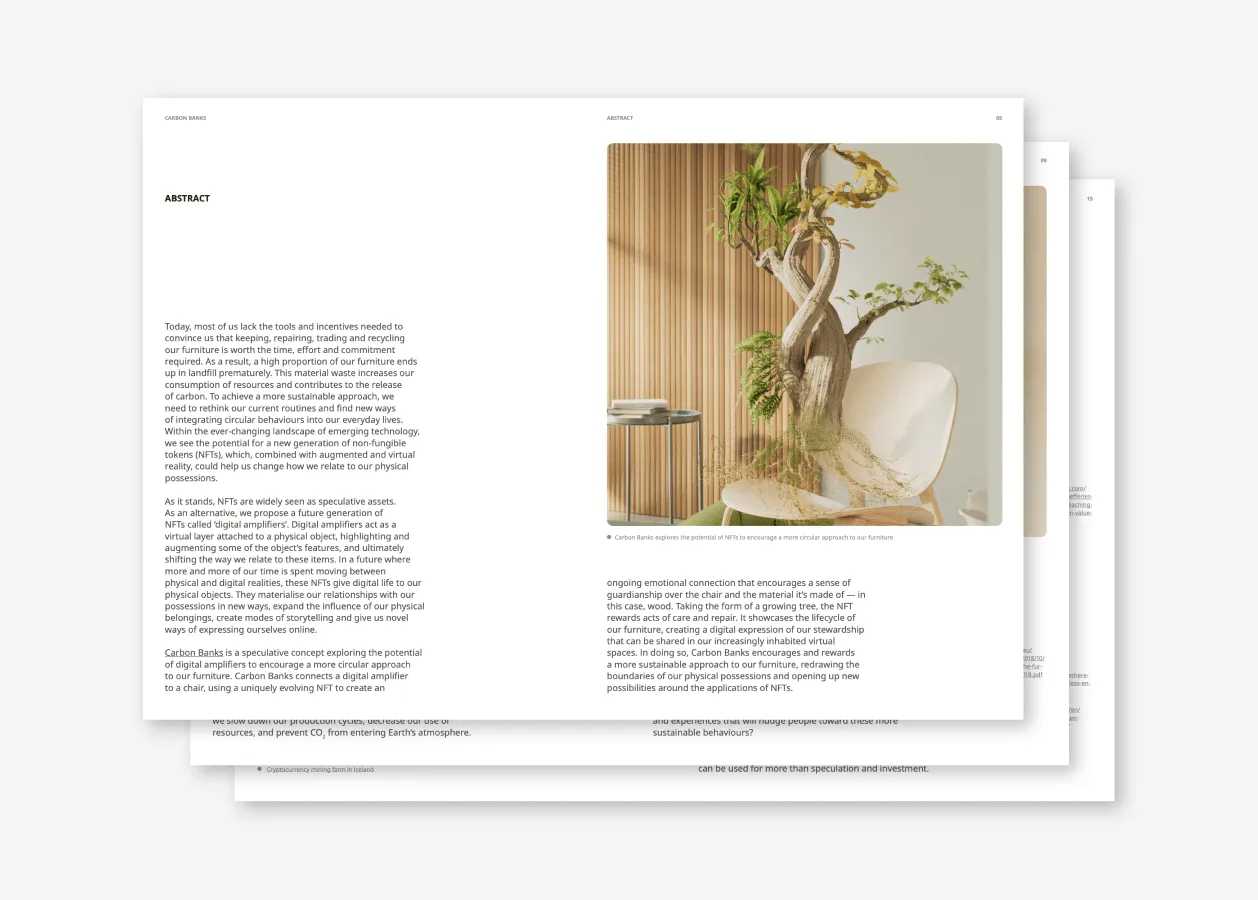 three pages of the white paper are shown layered on top of each other