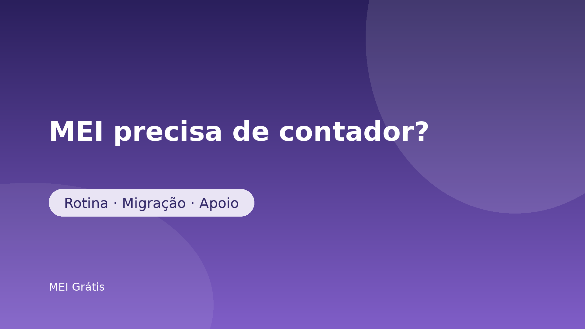 MEI em dúvida se precisa de contador: rotina simples x hora de migrar para ME — MEI Grátis