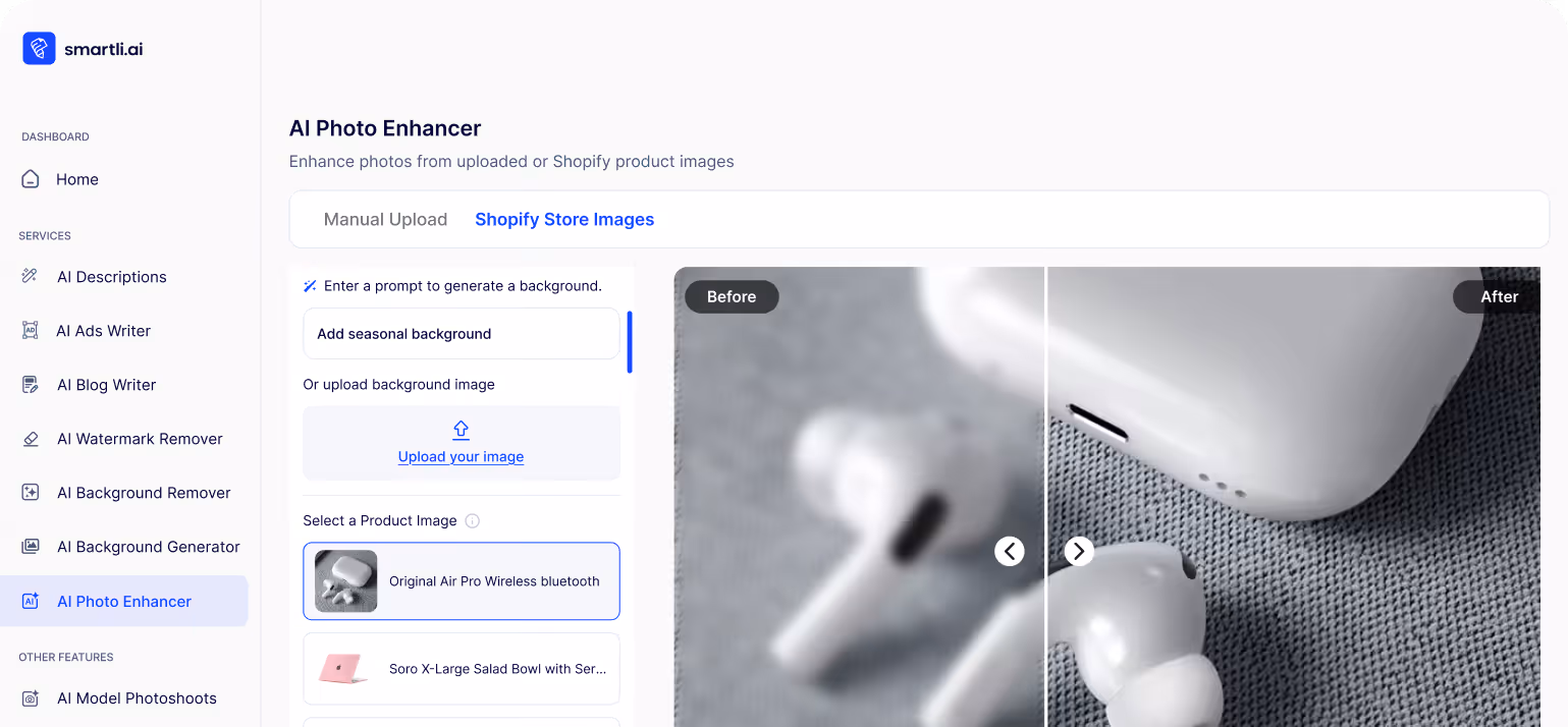 Enhance images with ease.