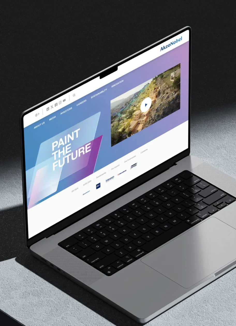 A digital platform showing an open project folder with a minimalist design, featuring a workspace and an annotation tool.